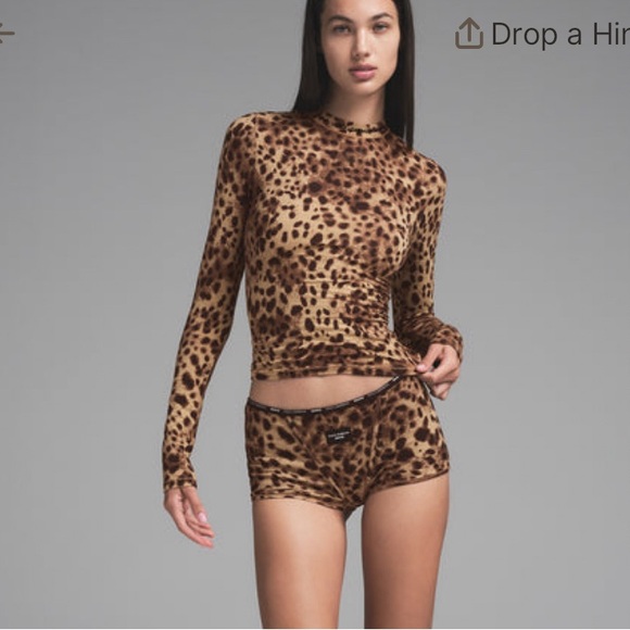 Dolce & Gabana Skims collection S leopards long sleeve - Picture 2 of 6